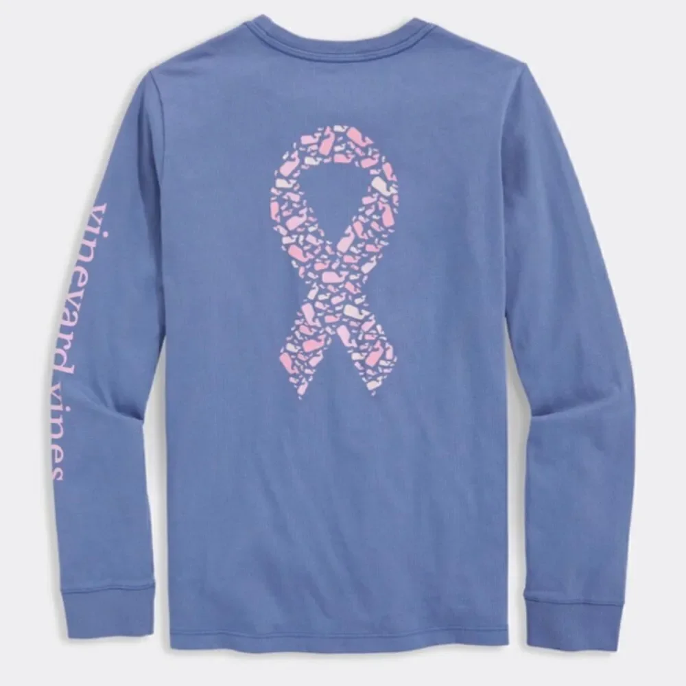 NWT Vineyard Vines 🐳 Kids Limited Edition Breast Cancer Awareness Shirt